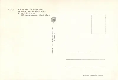 Nemrut — Główka rzeźby antycznej — wydawca AND, seria KAHTA — Rewers