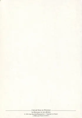 Olivier — Provence — Guy Bouchet/Flammarion — Verso