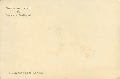 Philippe Pétain — Deklaracja z 1940 — Reprodukcja V.2002 — Rewers