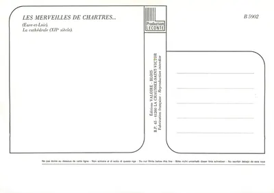 Chartres — Katedra — Wydawnictwo Valoire — Rewers