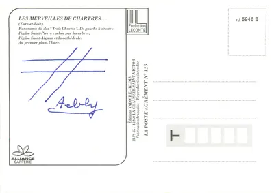 Chartres — Trzy Kłosy — Wydawnictwo Valoire — Rewers