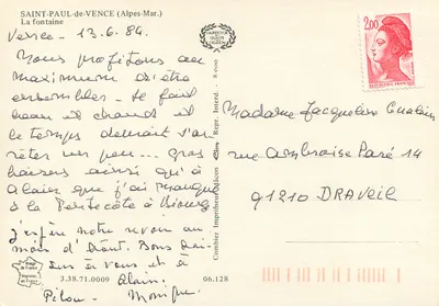 Saint-Paul-de-Vence — Fontanna — Cinq — Rewers