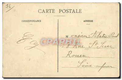 Neufchâtel-en-Bray — Cheia da Béthune, 24 de Janeiro de 1910 — Rue du Pont — Edição E. Hourlard - Château d'Yvelines — Verso