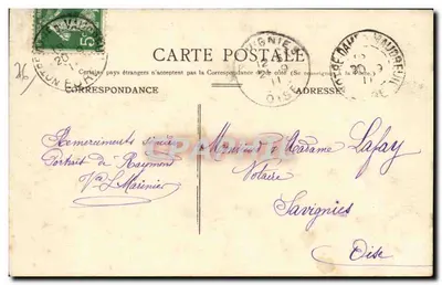 Rouen — Rue Jeanne-d'Arc — N.G. 14, wydana przez POSTES — Rewers