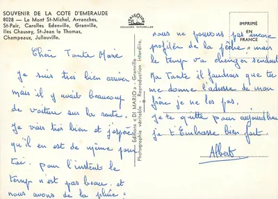La Côte d'Émeraude — Avranches, Mont Saint-Michel, Granville, Jullouville, Carolles, St-Jean le Thomas, Iles Chausey — Éditions Di Mario — Verso