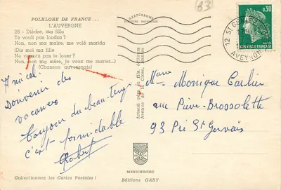 Folklore Francji — Auvergne — Wydawnictwo Gaby — Rewers