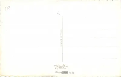 Uma Chalé 2 corações — Phototchrom, série 1838 — Verso