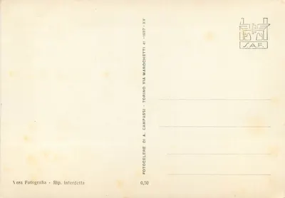 Interior del Teatro alla Scala — Milán — editor SAF, n° 141 — Reverso