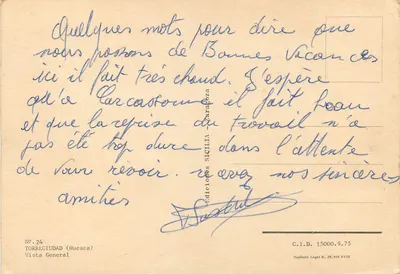 Jezioro Banyoles — ogólny widok — Wydawnictwo Sicilia - Torreciudad (Huesca) nr 24 — Rewers