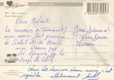 Plaża Salines — Martinika — Wydawnictwo Grand Sud, seria BB.7 — Rewers