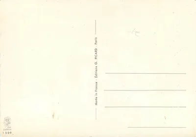 Lily of the Valley — bouquet avec ruban doré — Éditions G. PICARD, Paris, n° 1509 — Verso