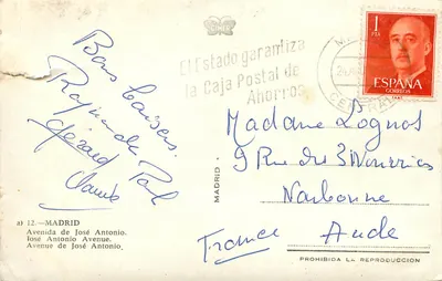 Madrid — Avenue José Antonio — éditeur CIMER, n°12 — Rückseite