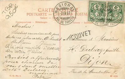 Neuchâtel — L'Évole — Editore non identificato, numero di serie non visibile — Verso