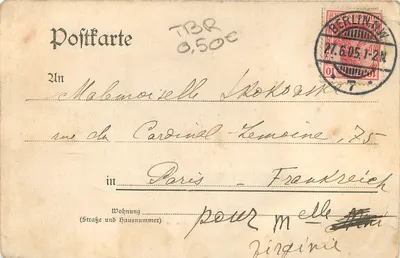 Charlottenburg — Mała kawiarnia w parku zamkowym — L. Saalfeld, Berlin S.W. 29, nr 505 — Rewers