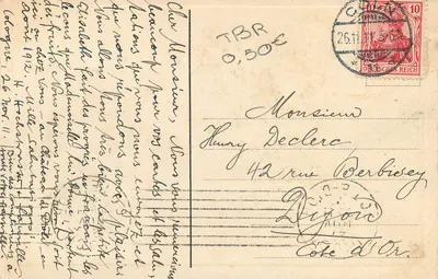 Cólnia. Monumento ao imperador Wilhelm — editor desconhecido, número de série não visível — Verso