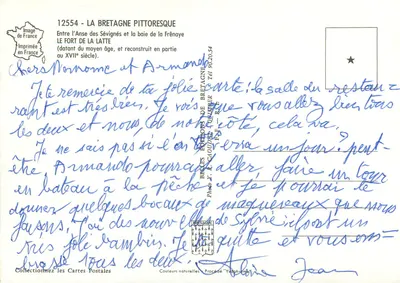 O Forte da Latte — Bretanha pitoresca — YCA — Verso