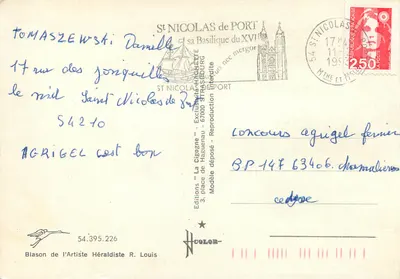 Panorama Nancy — Herb, Pałac Książęcy, Plac Stanisława, Herb Lorenski — Rewers