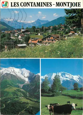 Les Contamines-Montjoie — widok panoramiczny i góry — Cliché i realizacja Éditions interdite