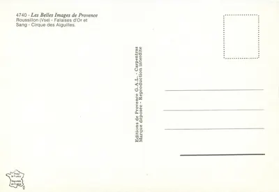 Cirque des Aiguilles — Roussillon — Éditions de Provence — Rewers