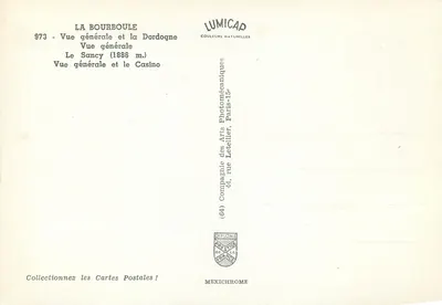 La Bourboule — Algemene uitzicht en het Casino — Lumicap — Achterkant