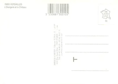 Orangerie — Zamek w Versailles — Éditions LYNA — Rewers