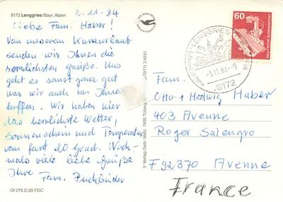 Lenggries / Obb. - Perle im Tsarwinkel — Verlag Gebr. Metz, n° 275 — Rewers