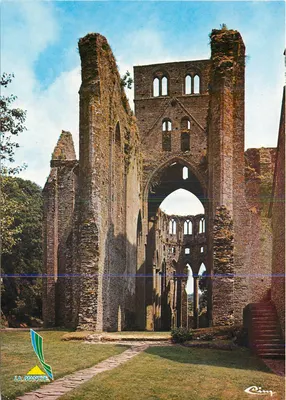 Abadia Notre-Dame de Hambye — Arcos ao redor do coro — Éditions Combier - Macon