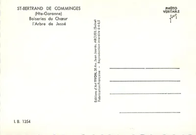 St-Bertrand de Comminges — dekoracje chóru — Wydawnictwo Sztuki Yvon — Rewers