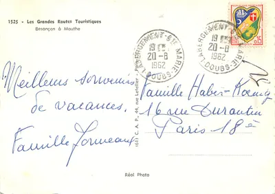 Besançon do Mouthe — Wielkie Trasy Turystyczne — N. 67 — Rewers