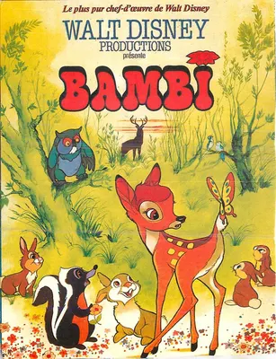 Bambi — Walt Disney Productions — edição francesa