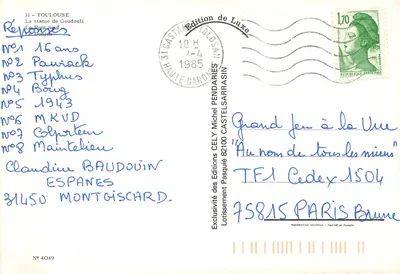 Toulouse — Miasto Fioletowe — Wydawnictwo CELY — Rewers