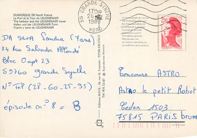 Dunkierka — Port i Wieża Leughenaer — Wydawnictwo H. Fournier — Rewers