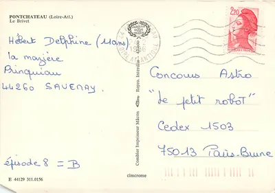 PONTCHATEAU (Loire-Atlantique) — O Brivét — Combiér Imprimeur Mâcon — Verso