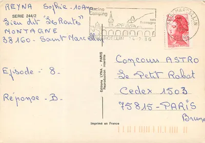 Menina com pintinhos — Éditions LYNA, série 244/2 — Verso