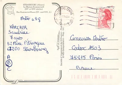 Strasbourg — La Maison Kammerzell (XVe i XVIe wiek) — Wydawnictwo we Francji — Rewers