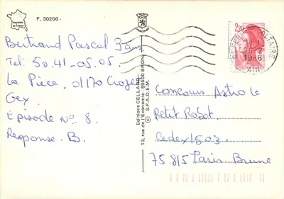 Vachement Beau! Este País! — Montanhas e cascata — Edições CELLARD — Verso