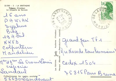 A Capela de Kervain — Trégunc (Finistère) — Les Éditions Landévant — Verso