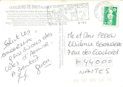 The Pink Granite Coast — Ploumanac'h — Éditions d'Art Jack — Back