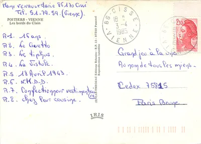 Poitiers - I bordi del Clain — IRIS, editore — Verso