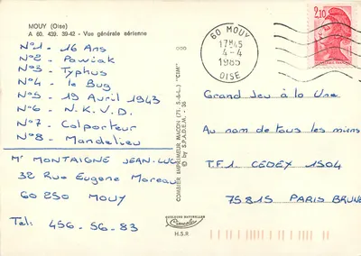Mouy (Oise) — Ogólny widok z powietrza — Wydawca CIM — Rewers