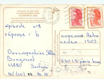 Ploumanach — O caminho dos Alfandegários — Edições de Arte 'TACK' — Verso