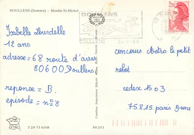 Pêche Mesnène — Młyn Świętego Michała — Doullens (Somma) — Wydawca Céline — Rewers