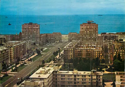Vista aérea da costa — Le Havre — editor IRIS