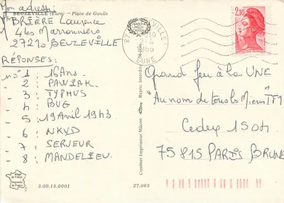 Auberge du Cochon d'Or — Beuzeville (Eure) — Wydawca Combier — Rewers