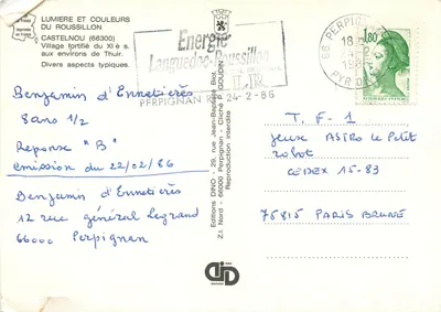 Castelrnou — Zamek wioski z XI wieku — Wydawnictwo Dino — Rewers