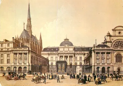 O Palácio de Justiça e a Capela Santa — Paris no tempo passado — Éditions Chantal
