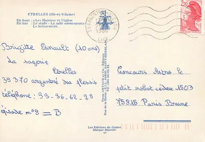 Etrelles — vista panorâmica — Pierre Artaud e Cia, editores — Verso