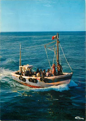 Barco em passeio — Le Treport (Seine-Maritime) — Impressor Le Treport