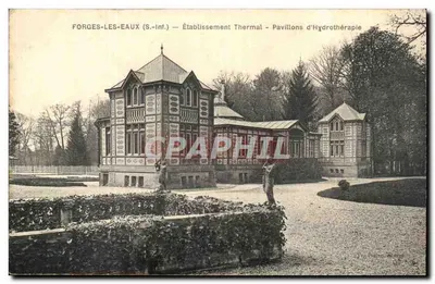 Forges-les-Eaux (Sul) — Estabelecimento Termal - Pavilhões de Hidroterapia — Editor: J. P. Baten, Sirey