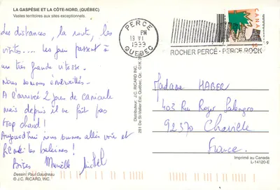 Gaspésie i Północna Pobrzeże — Quebec — J.C. RICARD, INC. — L-14120-E — Rewers